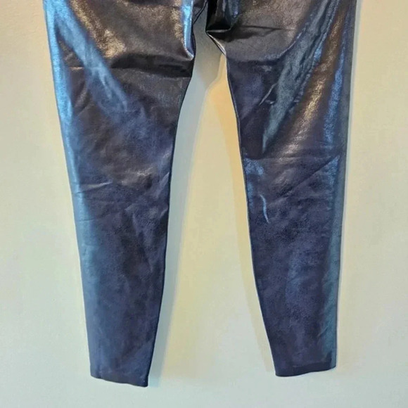 Knix High Rise Contour Waist Faux Vegan Leggings Pants Black Size Large. - Picture 14 of 15